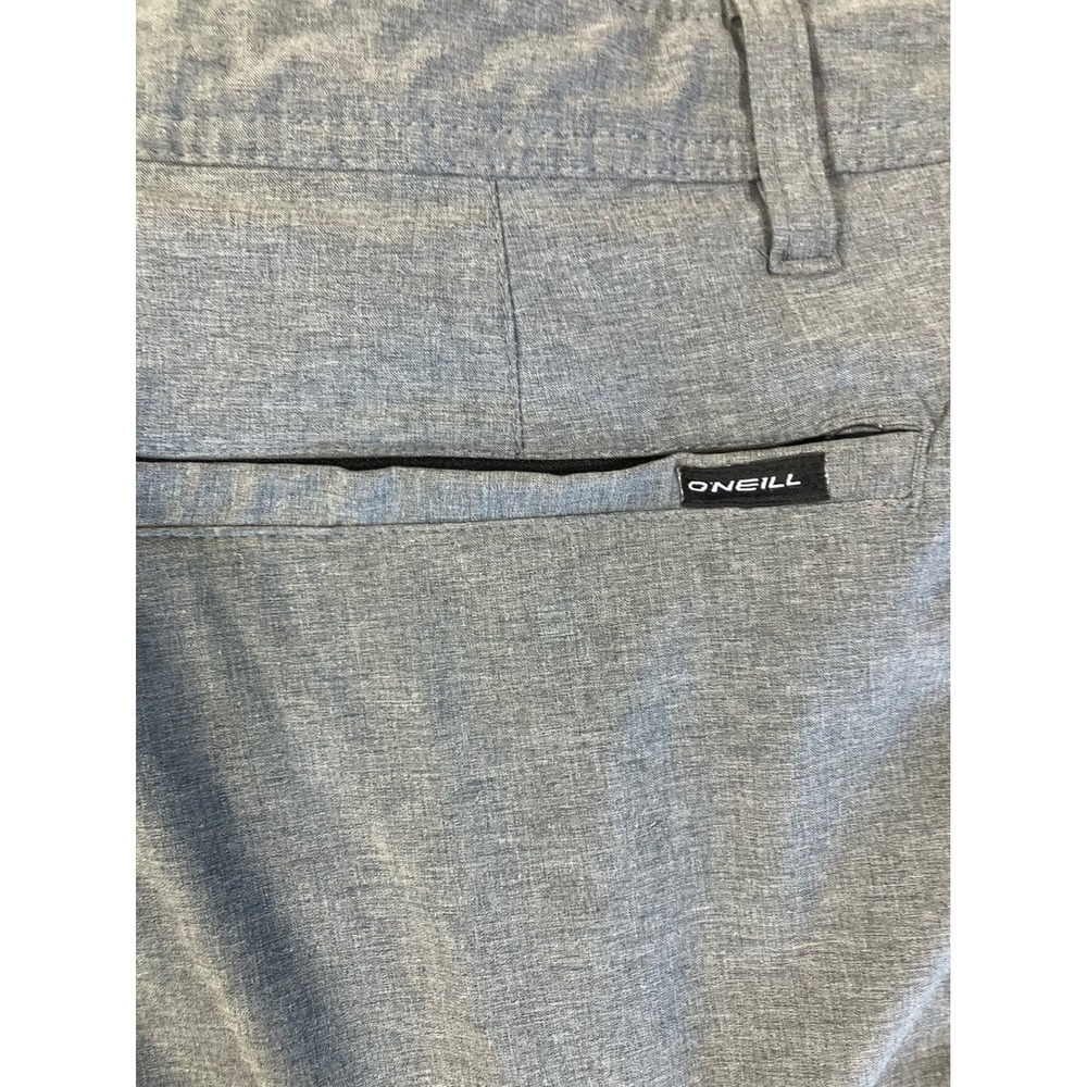 ONeill Hybrid Shorts Mens 34 Heather Gray Stretch Boardshorts Walkshorts 85773 - Picture 9 of 11